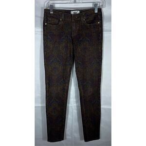 Paige Paisley print jeans